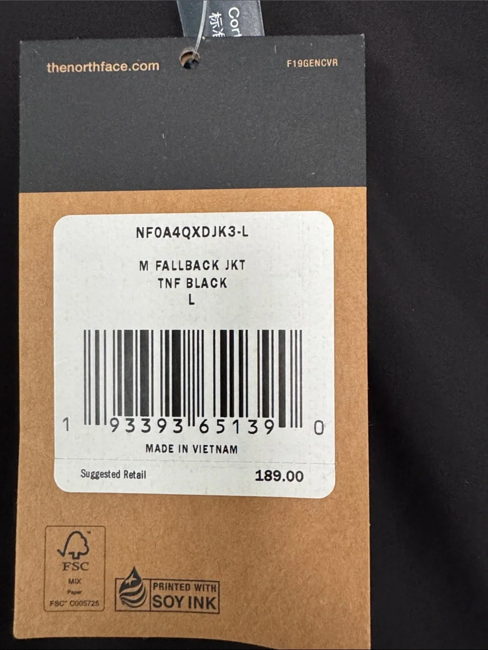 The North Face Men’s Black Hooded Lightweight Anorak Jacket